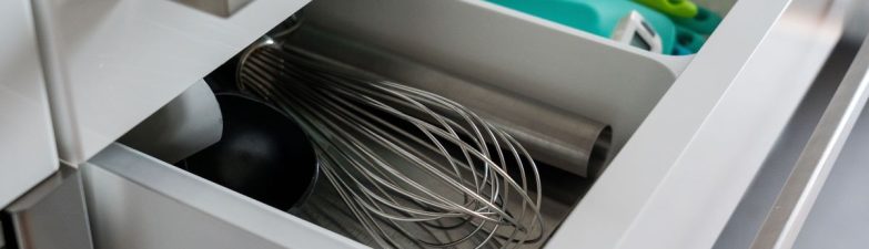drawer filled with kitchen tools